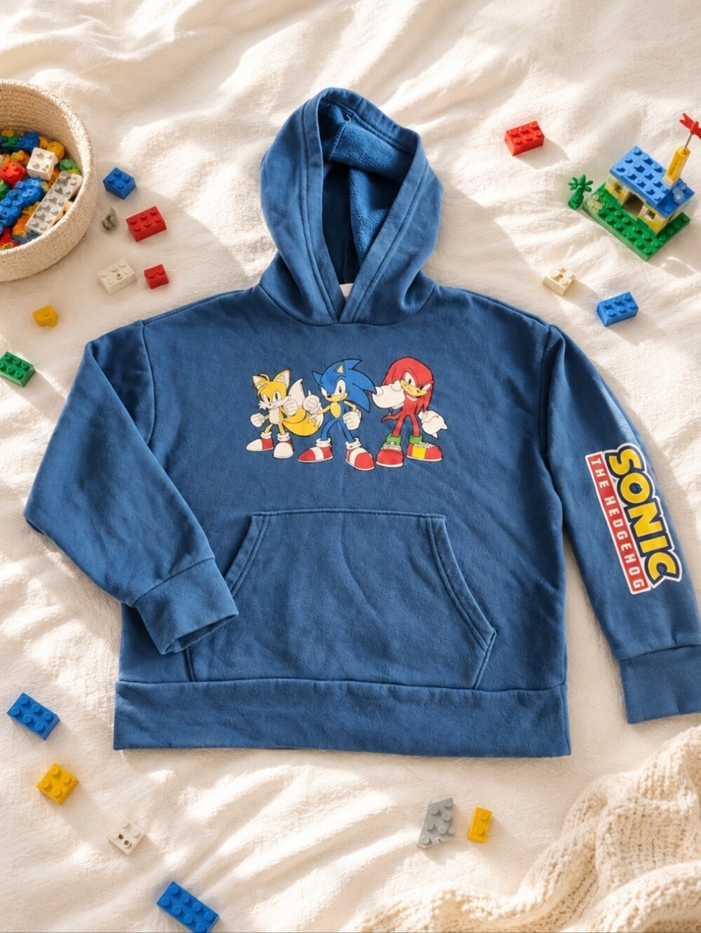 Sonic The Hedgehog Bkue Hoodie Opd Navy - Medium 8